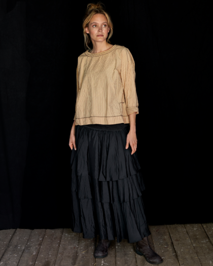 EWA I WALLA SILK SKIRT 22158 BLACK