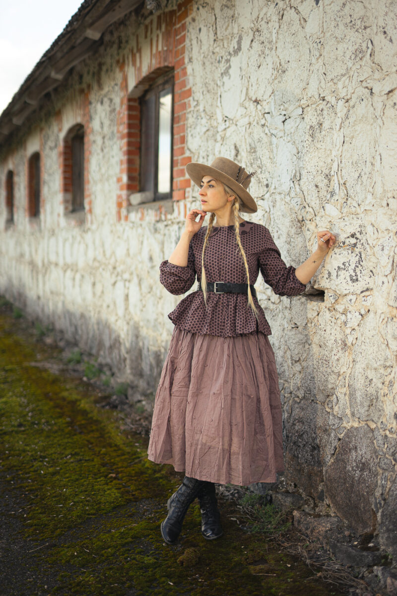 Adelina blouse from Ewa i Walla AW23 in dark mauve