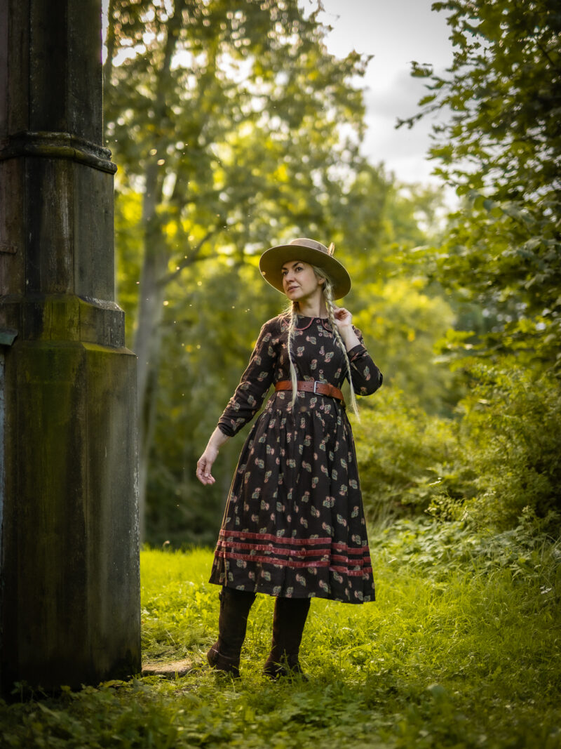 Ewa i Walla Ingvor dress on model in the nature