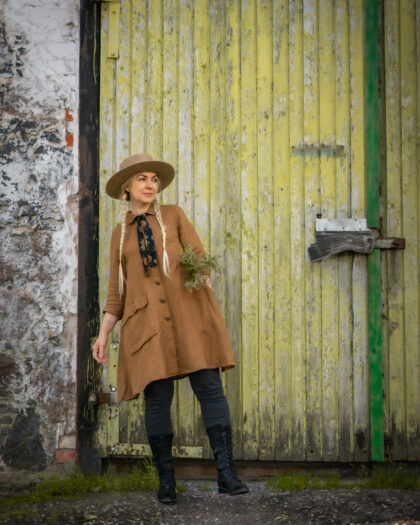 LES OURS LINEN DRESS | ARACHIDE