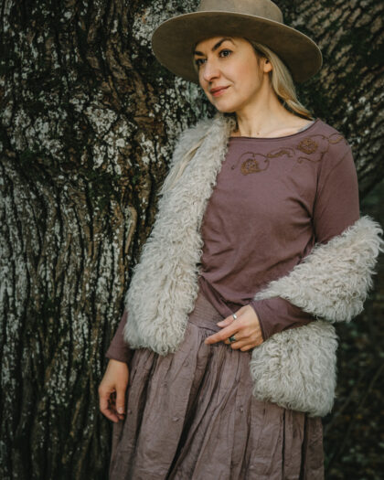 EWA I WALLA TEE TYRA  | DARK MAUVE