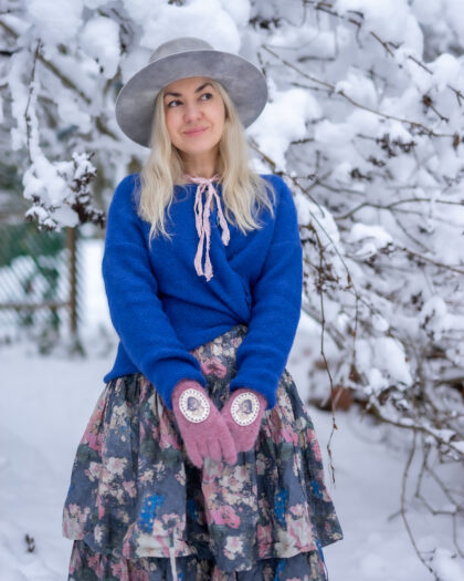 EWA I WALLA CARDIGAN JALIA | BLUE