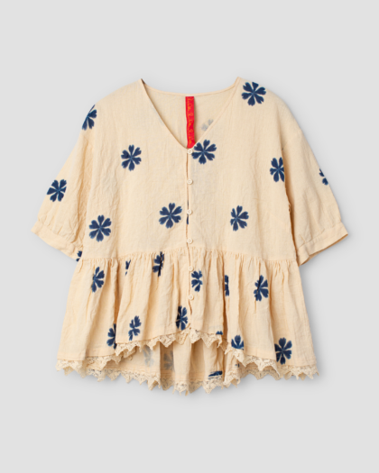 EWA I WALLA BLOUSE GUNBORG | BLUE FLOWER