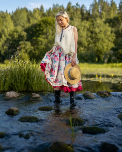 EWA I WALLA SKIRT EKIN | VANILLA FLOWER