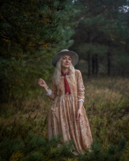 EWA I WALLA DRESS MELISSA  | LINEN FLOWER