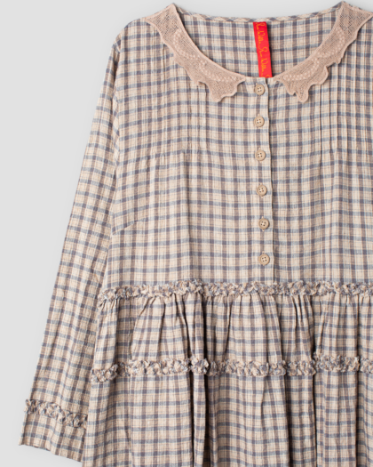 EWA I WALLA DRESS MALENA  | CHECKED COTTON