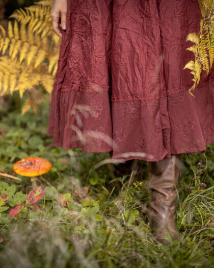 EWA I WALLA SKIRT PIRJO | BURGUNDY