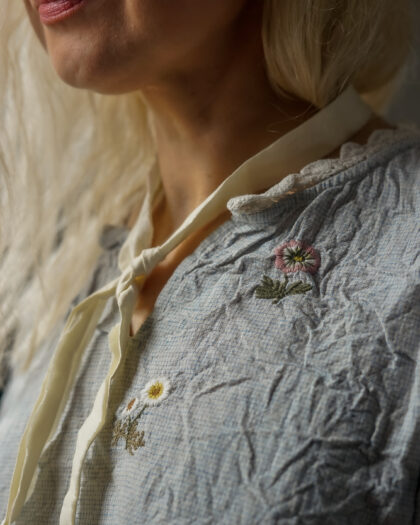 EWA I WALLA – EWA I WALLA BLOUSE KITTY | SMALL CHECKED