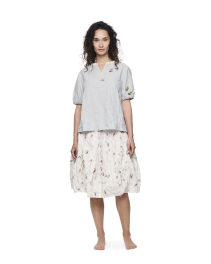 EWA I WALLA – EWA I WALLA BLOUSE KITTY | SMALL CHECKED