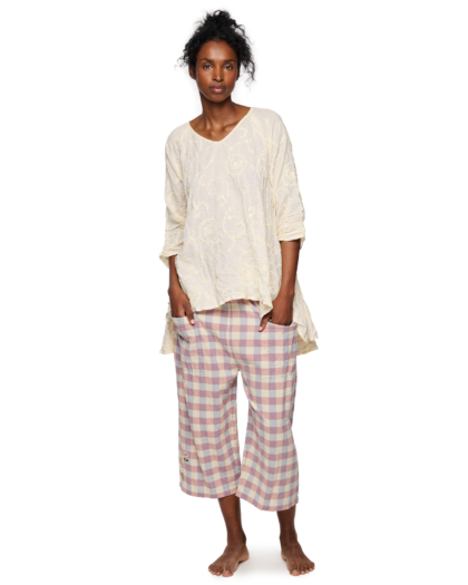 EWA I WALLA TROUSERS HENNY | CHECKED COTTON