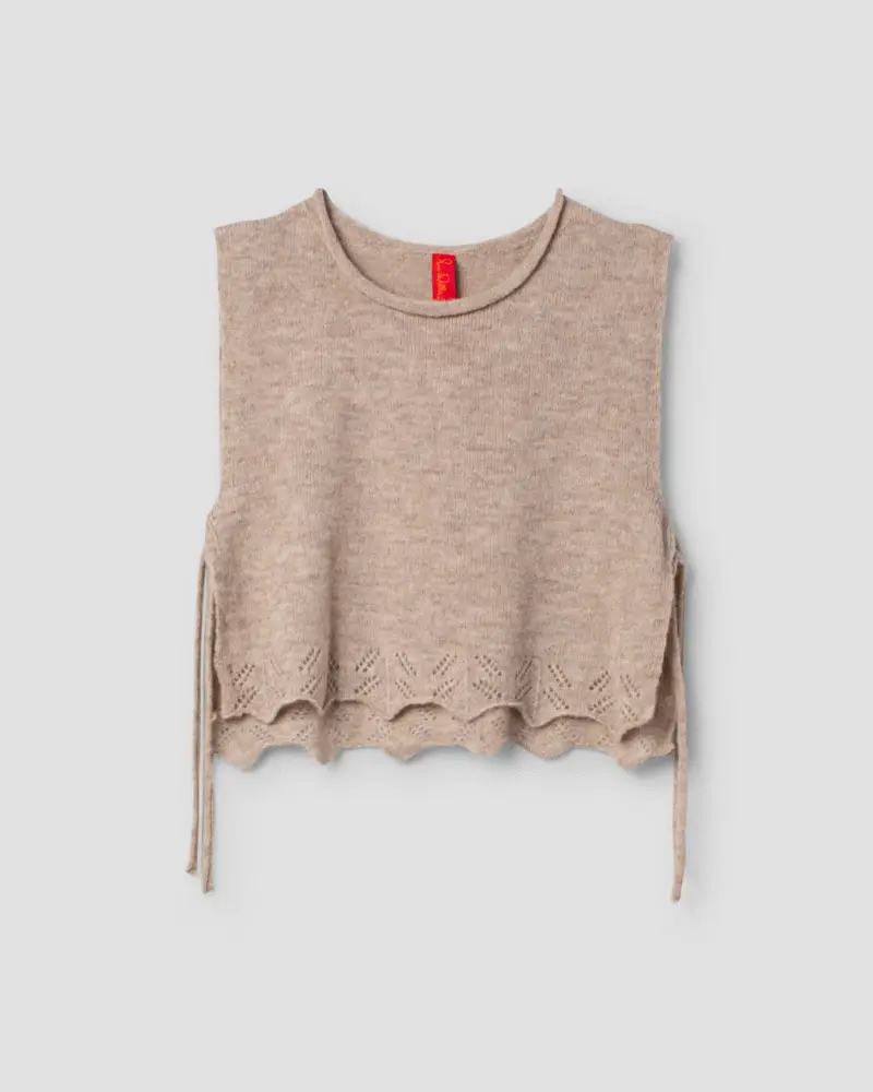 EWA I WALLA – EWA I WALLA VEST MIRIAM  | SAND