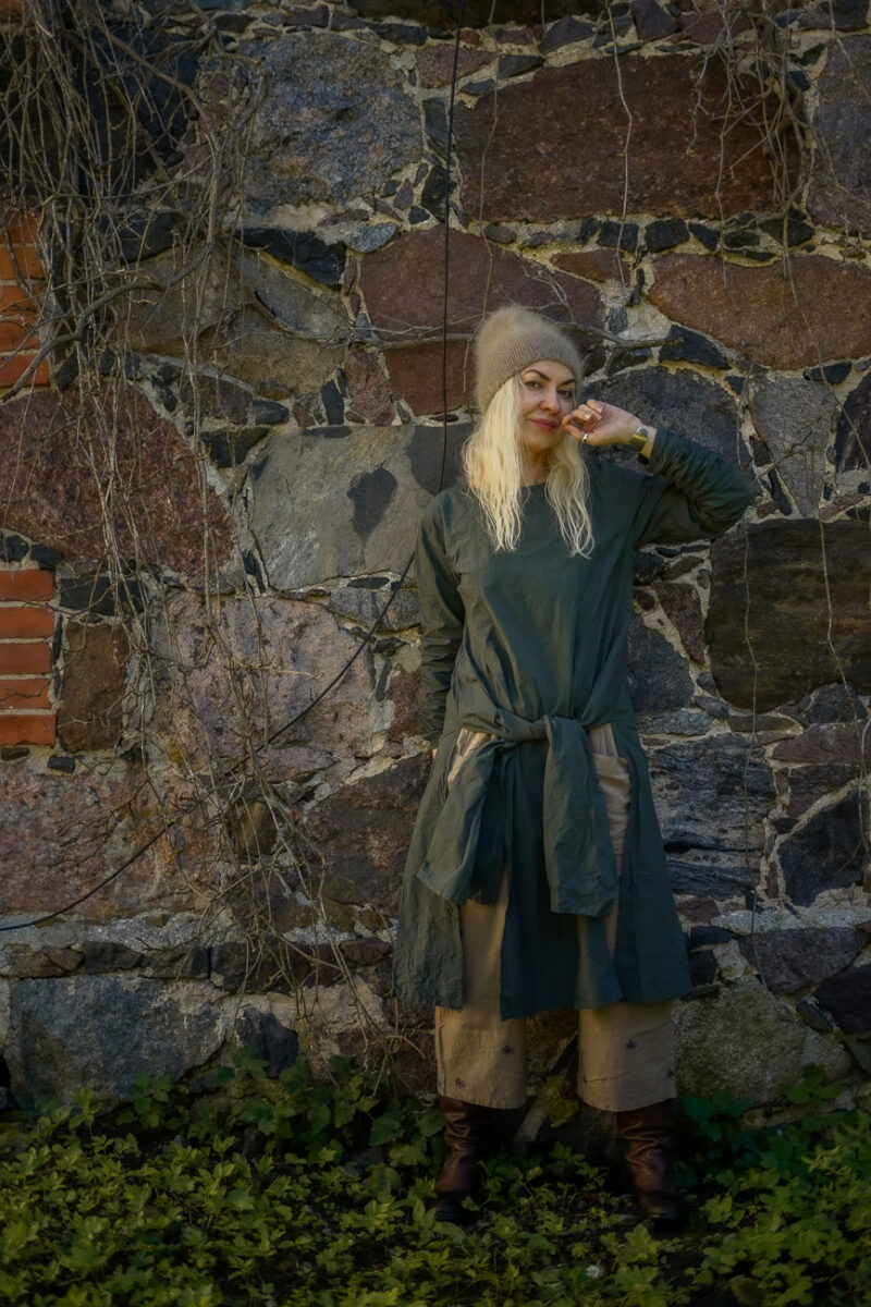 EWA I WALLA – EWA I WALLA BLOUSE MAGGI | FOREST GREEN