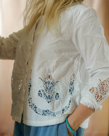 EWA I WALLA – EWA I WALLA BLOUSE TRINITY | WHITE