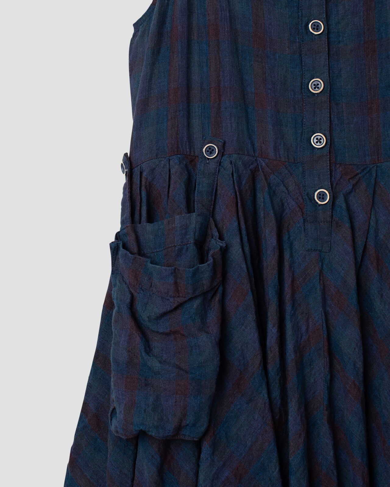 EWA I WALLA DRESS KYRA | BLUE CHECKED
