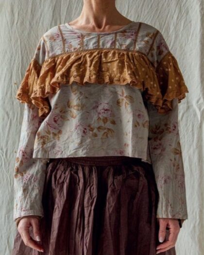 LES OURS BLOUSE ARAVA | FLEURS SAGE