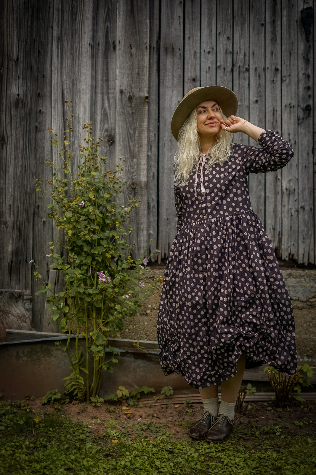 EWA I WALLA DRESS KLARA | BROWN