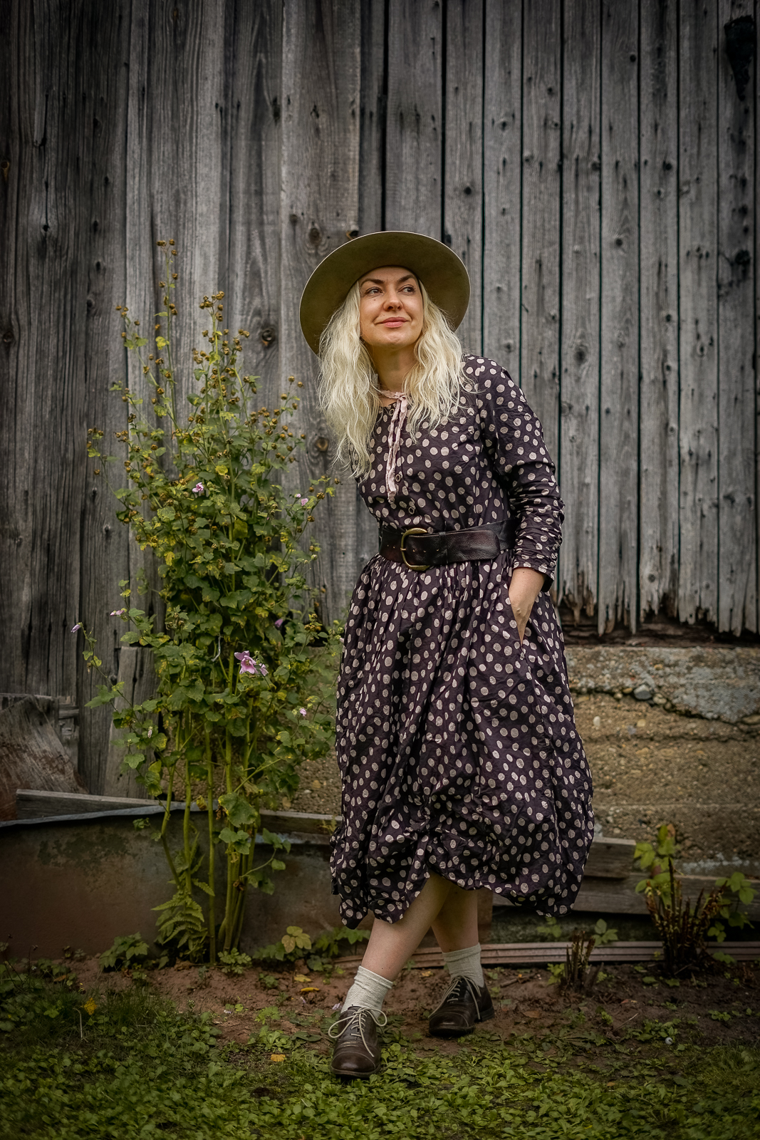 EWA I WALLA DRESS KLARA | BROWN