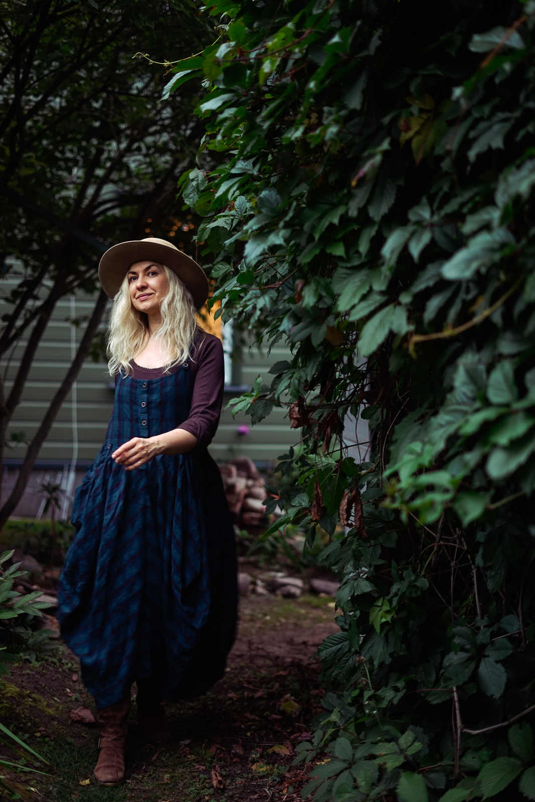 EWA I WALLA DRESS KYRA | BLUE CHECKED