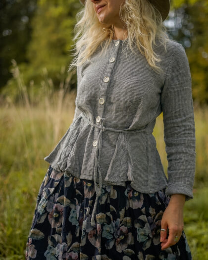 EWA I WALLA – EWA I WALLA JACKET KAJSA | STRIPED LINEN