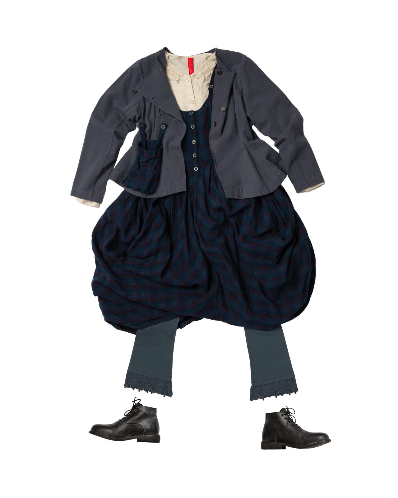 EWA I WALLA DRESS KYRA | BLUE CHECKED