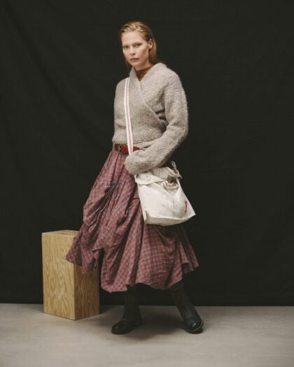EWA I WALLA – EWA I WALLA SKIRT WILMA | CHECKED LINEN